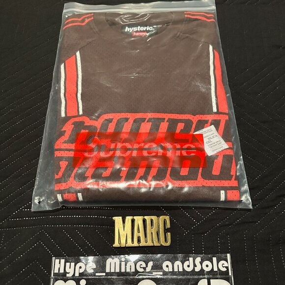 NWT Supreme Hysteric Glamour Mesh L/S Top - Brown - XL - Picture 3 of 5